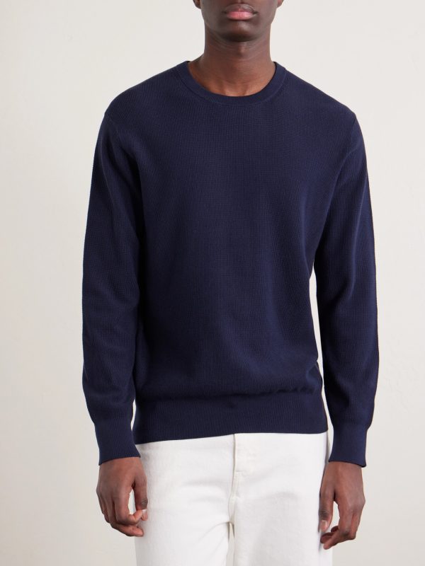 Cotton-Piqué Sweater - FR Cotton-Piqué Sweater - FR