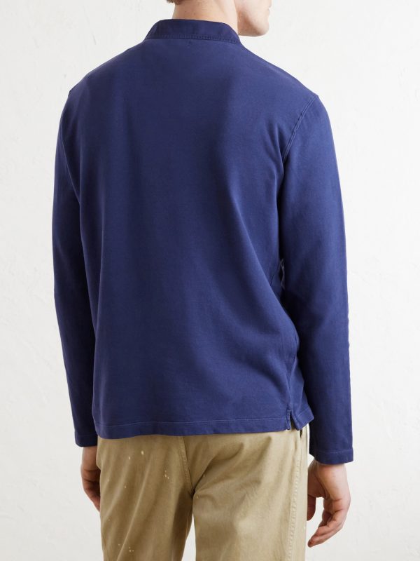 Cotton-Fleece Rugby Shirt - BK