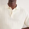 Pointelle-Knit Cotton Polo Shirt - CU Pointelle-Knit Cotton Polo Shirt - CU