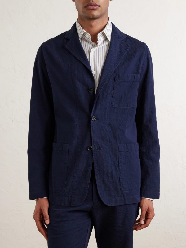 Julian Textured Cotton Blazer - FR Julian Textured Cotton Blazer - FR
