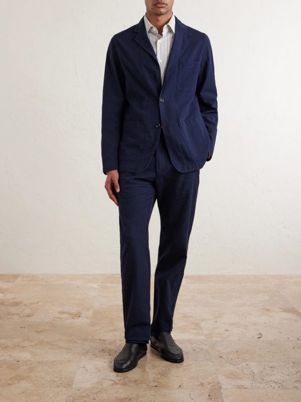 Julian Textured Cotton Blazer - OU Julian Textured Cotton Blazer - OU
