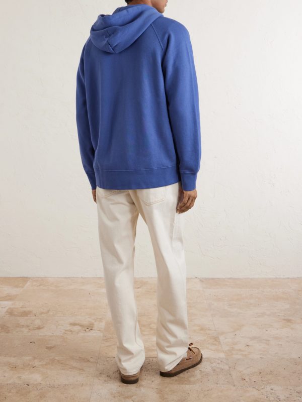 Cotton-Jersey Zip-Up Hoodie - BK
