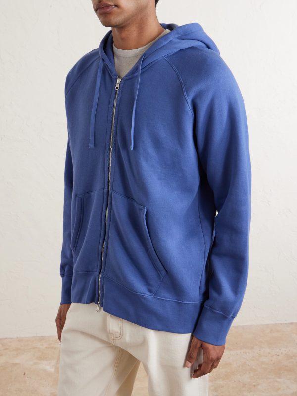 Cotton-Jersey Zip-Up Hoodie - FR