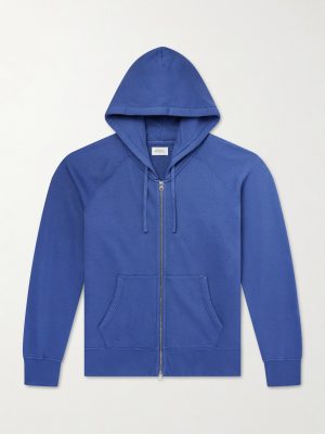 Cotton-Jersey Zip-Up Hoodie