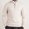 Cotton and Cashmere-Blend Half-Zip Sweater - FR Cotton and Cashmere-Blend Half-Zip Sweater - FR