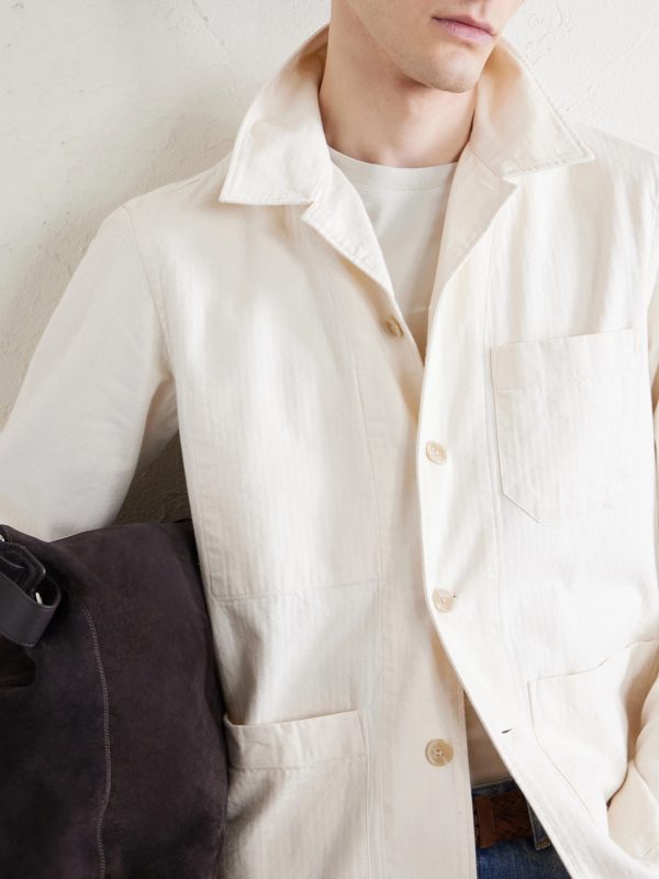 Perry Herringbone Cotton Jacket - CU Perry Herringbone Cotton Jacket - CU