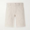 Fatigue Straight-Leg Herringbone Cotton Shorts Fatigue Straight-Leg Herringbone Cotton Shorts