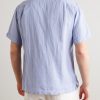 Palmito Mc Pat Convertible-Collar Linen Shirt - BK Palmito Mc Pat Convertible-Collar Linen Shirt - BK