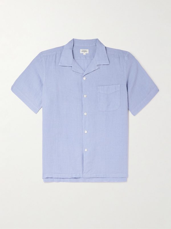 Palmito Mc Pat Convertible-Collar Linen Shirt Palmito Mc Pat Convertible-Collar Linen Shirt