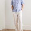 Palmito Mc Pat Convertible-Collar Linen Shirt - OU Palmito Mc Pat Convertible-Collar Linen Shirt - OU