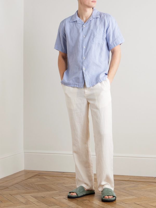 Palmito Mc Pat Convertible-Collar Linen Shirt - OU Palmito Mc Pat Convertible-Collar Linen Shirt - OU