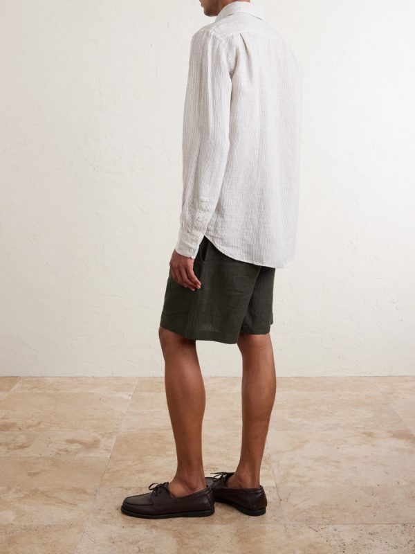 Paul Striped Linen Shirt - BK Paul Striped Linen Shirt - BK