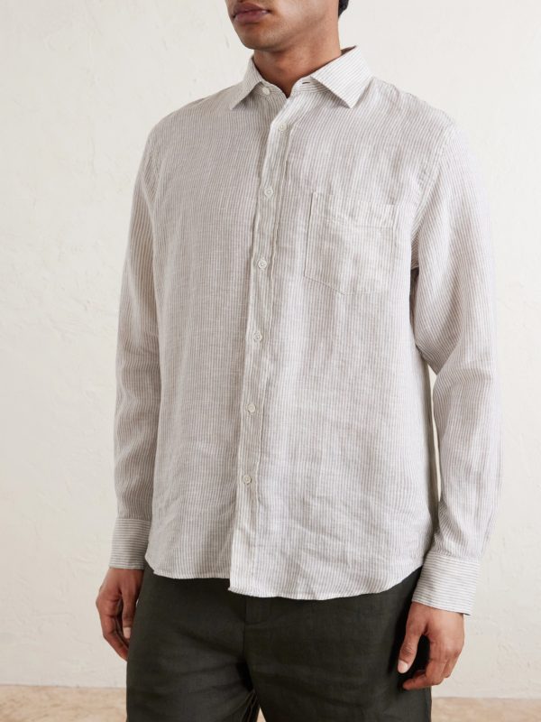 Paul Striped Linen Shirt - FR Paul Striped Linen Shirt - FR