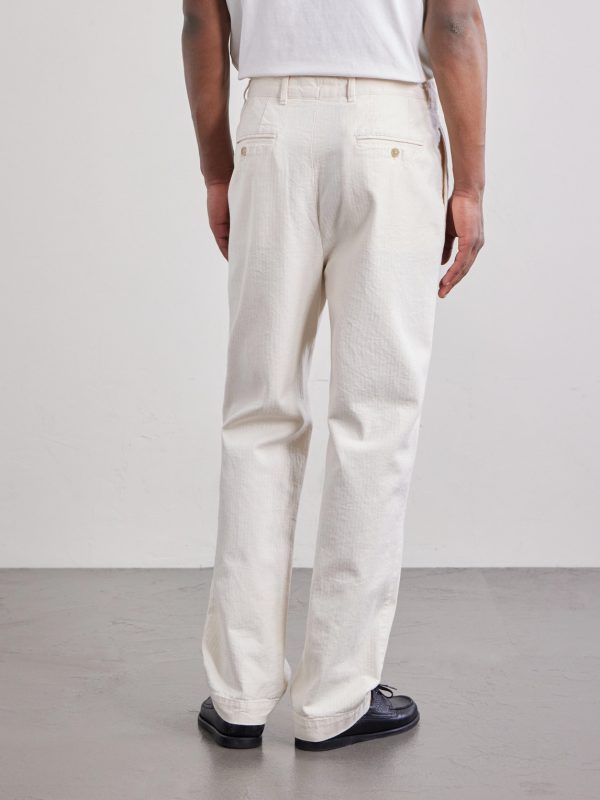 Trunk Straight-Leg Pleated Cotton Woven Trousers - BK Trunk Straight-Leg Pleated Cotton Woven Trousers - BK