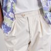 Trunk Straight-Leg Pleated Cotton Woven Trousers - CU Trunk Straight-Leg Pleated Cotton Woven Trousers - CU