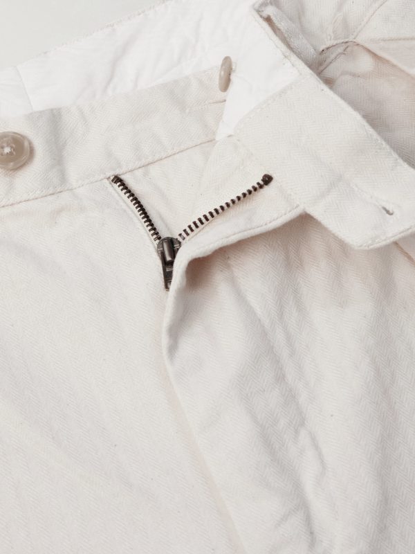 Trunk Straight-Leg Pleated Cotton Woven Trousers - E1 Trunk Straight-Leg Pleated Cotton Woven Trousers - E1