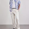 Trunk Straight-Leg Pleated Cotton Woven Trousers - OU Trunk Straight-Leg Pleated Cotton Woven Trousers - OU