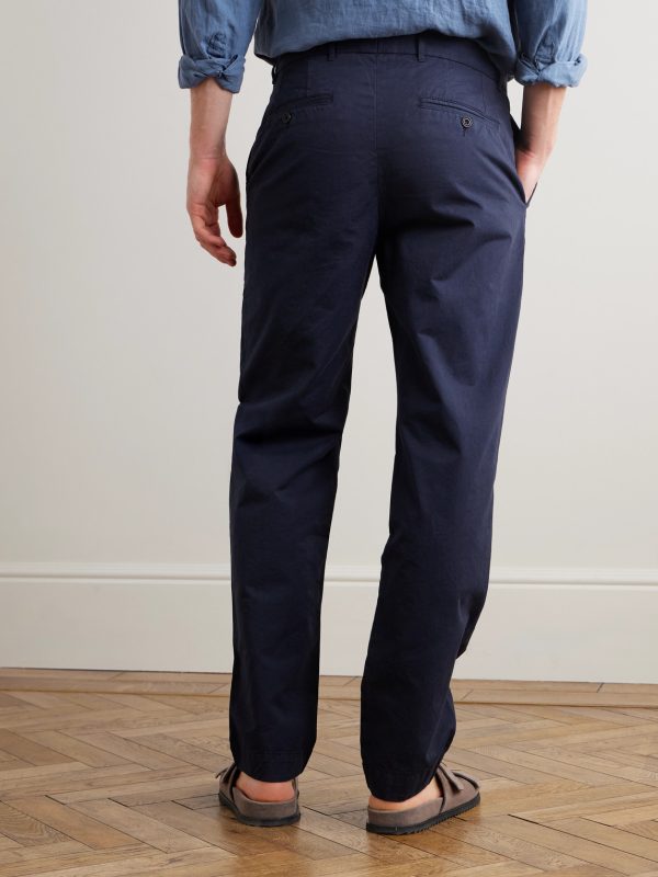 Taylor Straight-Leg Cotton-Gabardine Trousers - BK