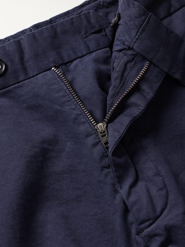 Taylor Straight-Leg Cotton-Gabardine Trousers - E1