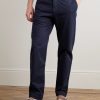 Taylor Straight-Leg Cotton-Gabardine Trousers - FR
