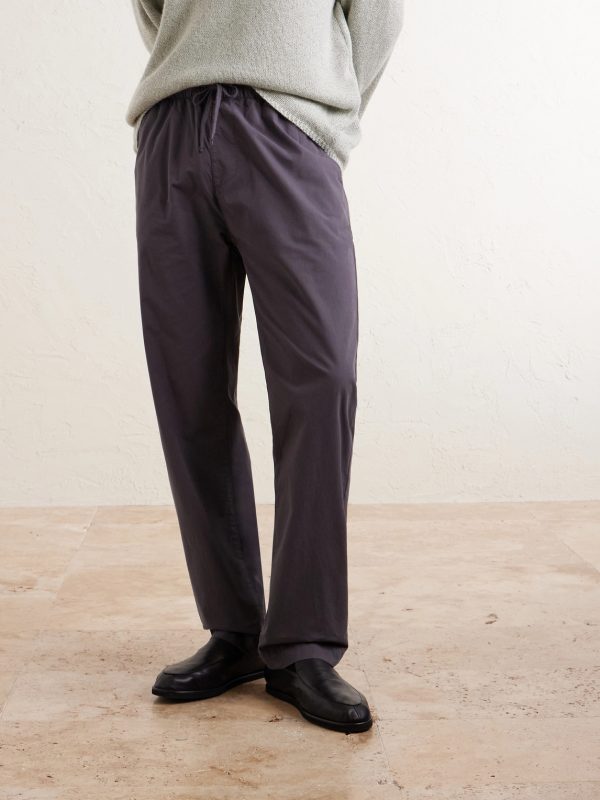 Joggy Straight-Leg Cotton Trousers - FR Joggy Straight-Leg Cotton Trousers - FR