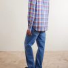 Button-Down Collar Checked Linen and Cotton-Blend Shirt - BK