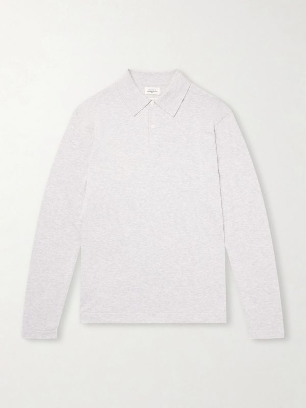 Cotton and Cashmere-Blend Polo Shirt Cotton and Cashmere-Blend Polo Shirt