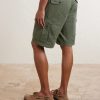 Battle Straight-Leg Cotton Shorts - BK