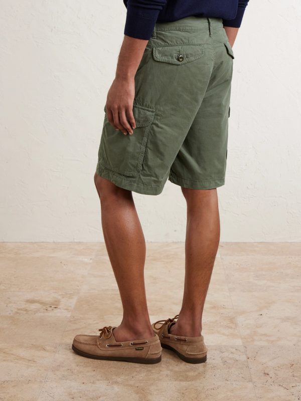 Battle Straight-Leg Cotton Shorts - BK