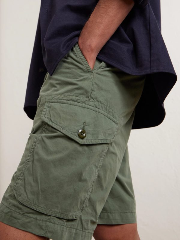 Battle Straight-Leg Cotton Shorts - CU