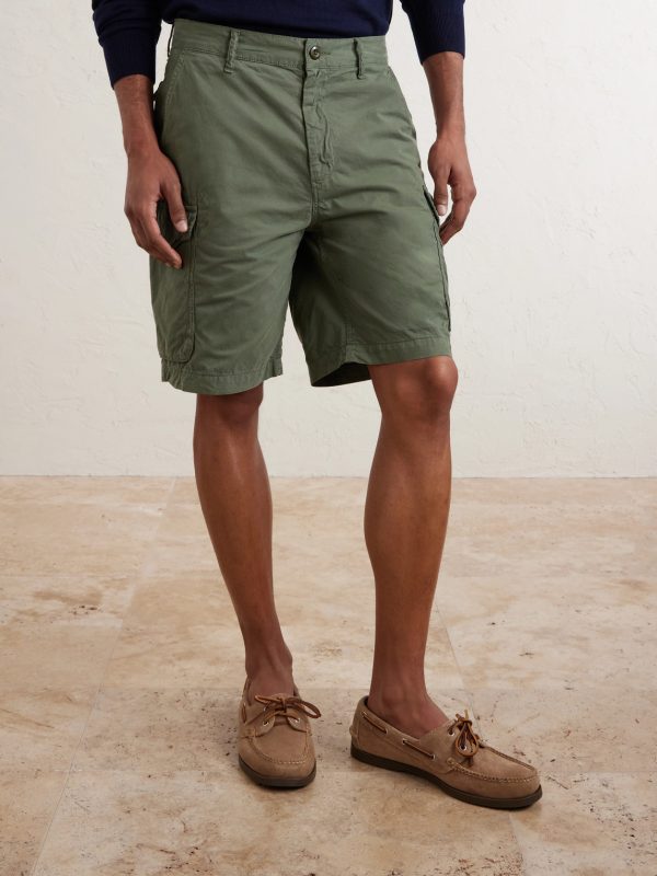 Battle Straight-Leg Cotton Shorts - FR
