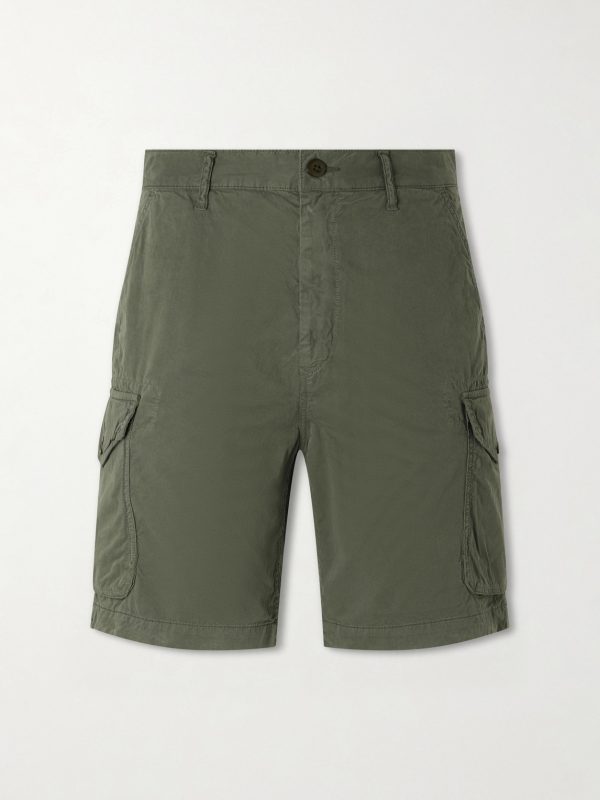 Battle Straight-Leg Cotton Shorts