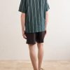 New Palmito MC Camp-Collar Striped Cotton Shirt - BK New Palmito MC Camp-Collar Striped Cotton Shirt - BK