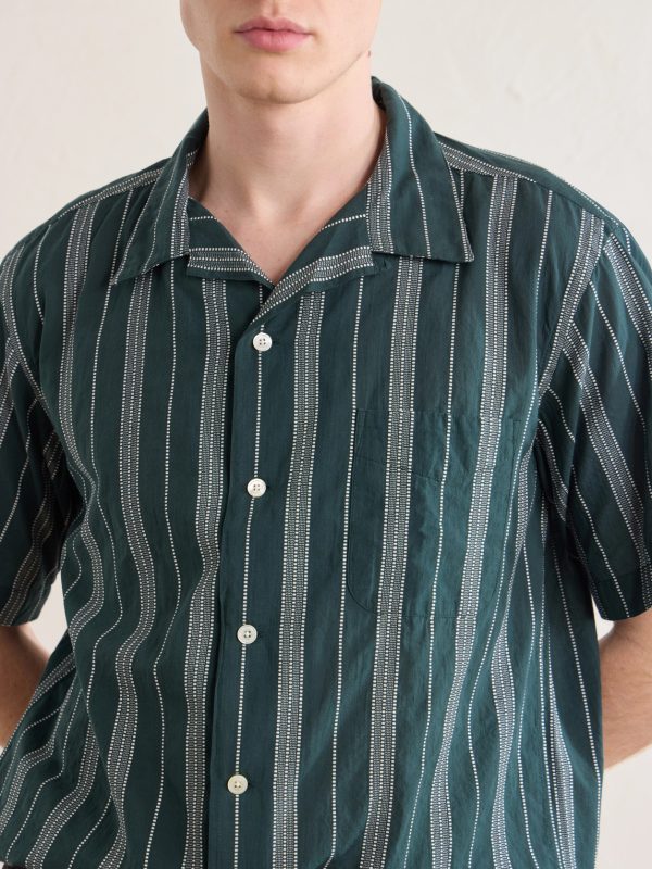 New Palmito MC Camp-Collar Striped Cotton Shirt - CU New Palmito MC Camp-Collar Striped Cotton Shirt - CU