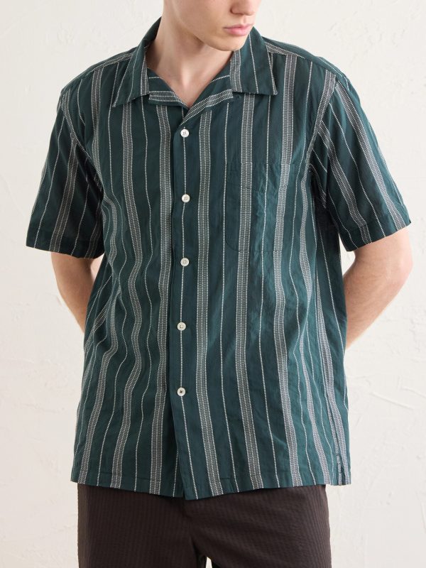 New Palmito MC Camp-Collar Striped Cotton Shirt - FR New Palmito MC Camp-Collar Striped Cotton Shirt - FR
