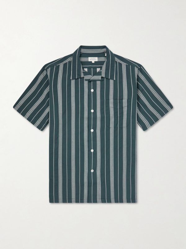 New Palmito MC Camp-Collar Striped Cotton Shirt New Palmito MC Camp-Collar Striped Cotton Shirt