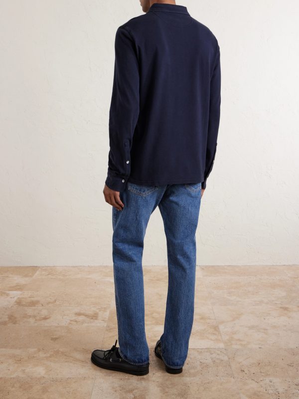 Cotton-Piqué Polo Shirt - BK