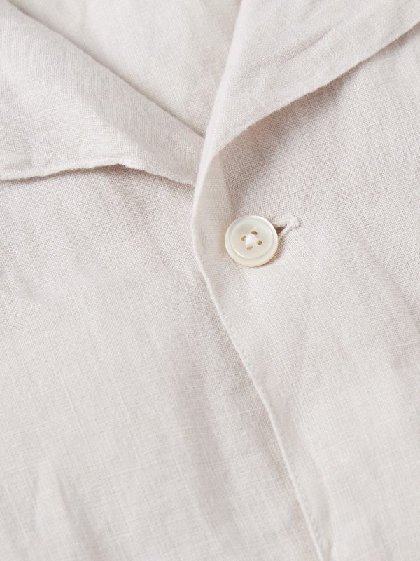 Palmito Mc Pat Convertible-Collar Linen Shirt - CU