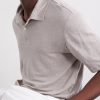 Knitted Linen Polo Shirt - CU Knitted Linen Polo Shirt - CU