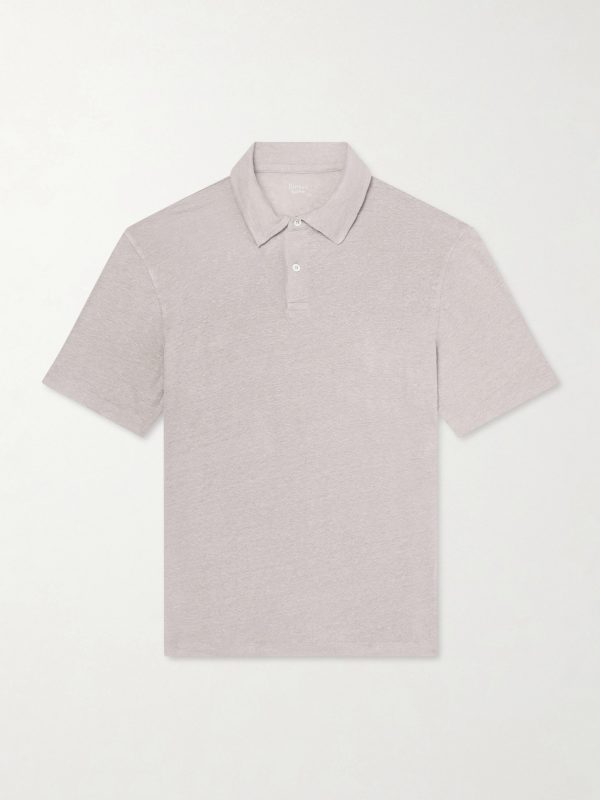 Knitted Linen Polo Shirt Knitted Linen Polo Shirt