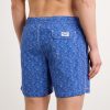 Straight-Leg Mid-Length Printed Swim Shorts - BK Straight-Leg Mid-Length Printed Swim Shorts - BK