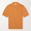 Pointelle-Knit Cotton Polo Shirt