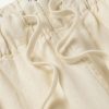 Joggy Straight-Leg Linen Drawstring Trousers - E1 Joggy Straight-Leg Linen Drawstring Trousers - E1