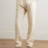 Joggy Straight-Leg Linen Drawstring Trousers - FR Joggy Straight-Leg Linen Drawstring Trousers - FR