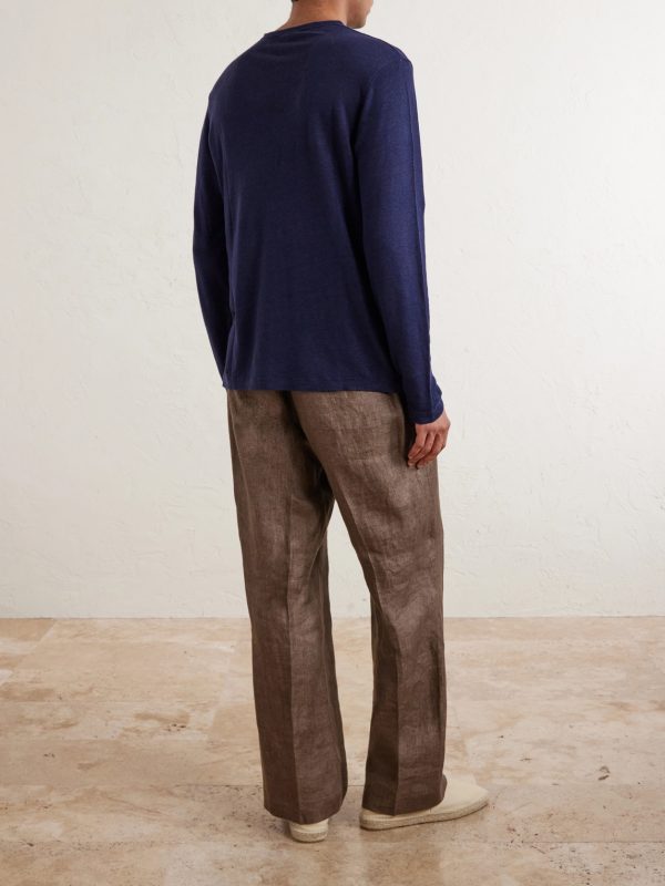 Linen-Jersey T-Shirt - BK Linen-Jersey T-Shirt - BK