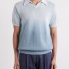 Open-Collar Knitted Organic Cotton Polo Shirt - FR Open-Collar Knitted Organic Cotton Polo Shirt - FR