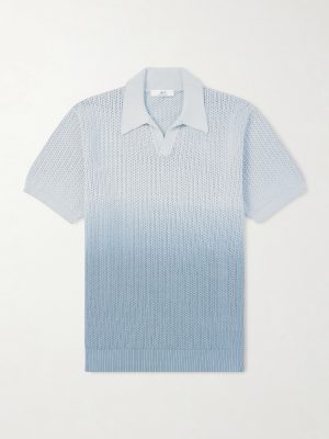Open-Collar Knitted Organic Cotton Polo Shirt Open-Collar Knitted Organic Cotton Polo Shirt