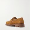 Ranger Camp Moc Leather-Trimmed Suede Boat Shoes - BK Ranger Camp Moc Leather-Trimmed Suede Boat Shoes - BK