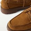 Ranger Camp Moc Leather-Trimmed Suede Boat Shoes - CU Ranger Camp Moc Leather-Trimmed Suede Boat Shoes - CU