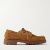 Ranger Camp Moc Leather-Trimmed Suede Boat Shoes Ranger Camp Moc Leather-Trimmed Suede Boat Shoes